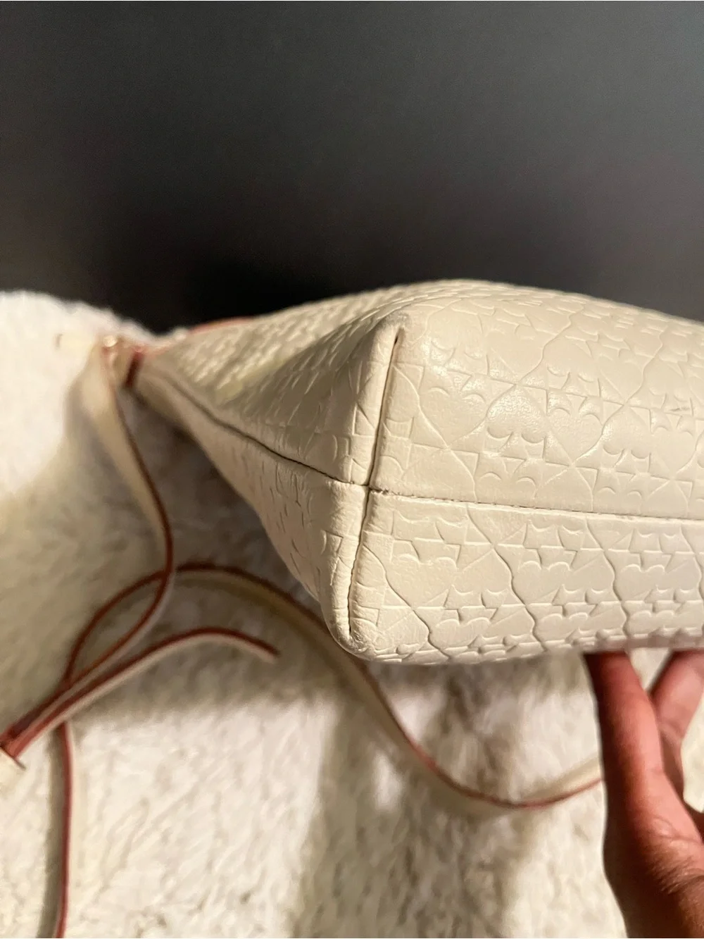 kate spade New York Penn Place Keisha Cream Embossed Leather Crossbody Bag